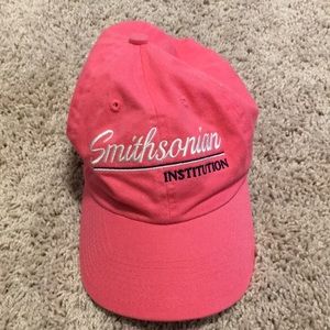 Pink Smithsonian baseball cap